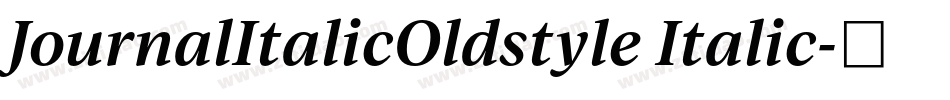 JournalItalicOldstyle Italic字体转换